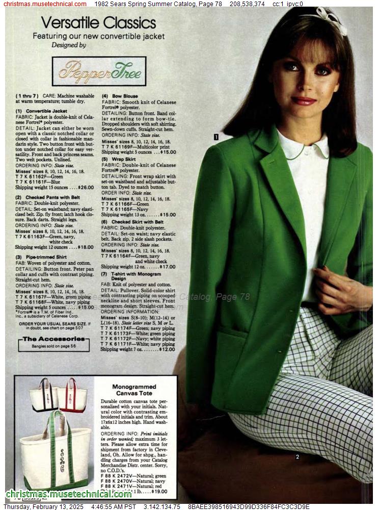 1982 Sears Spring Summer Catalog, Page 78