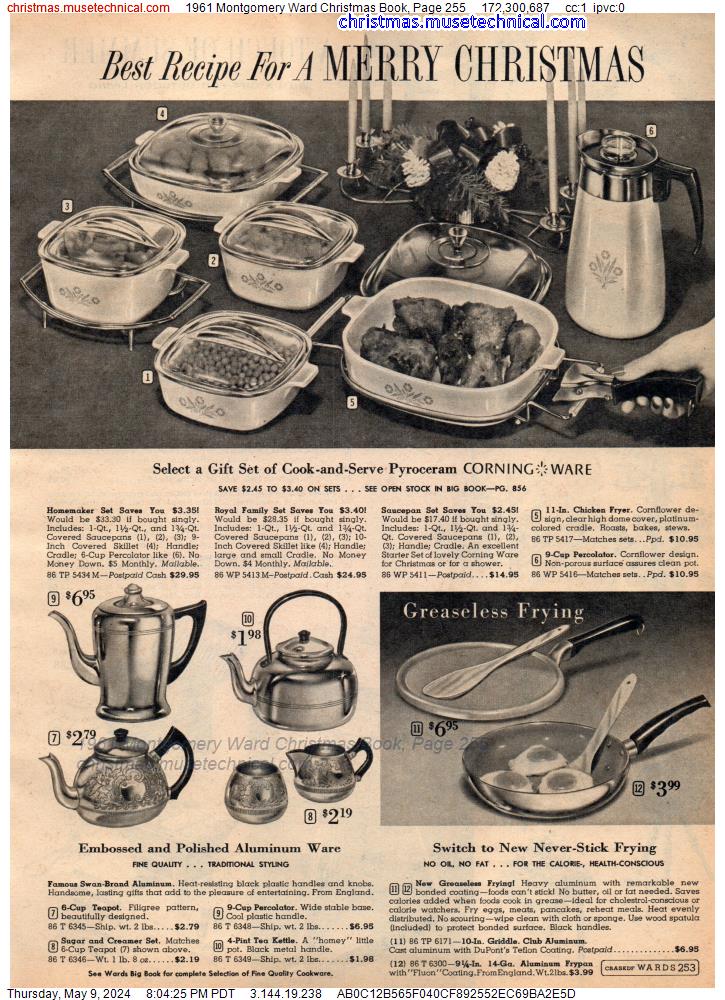 1961 Montgomery Ward Christmas Book, Page 255