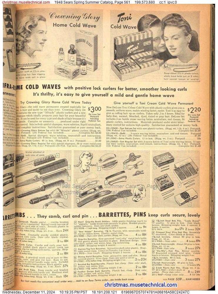 1948 Sears Spring Summer Catalog, Page 561