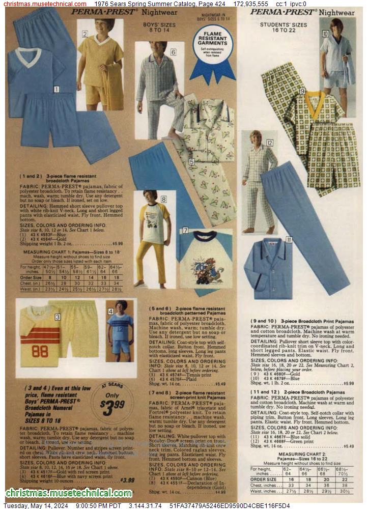 1976 Sears Spring Summer Catalog, Page 424