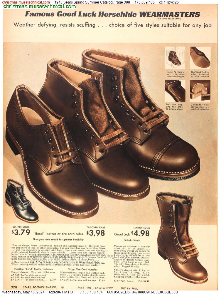 1943 Sears Spring Summer Catalog, Page 388