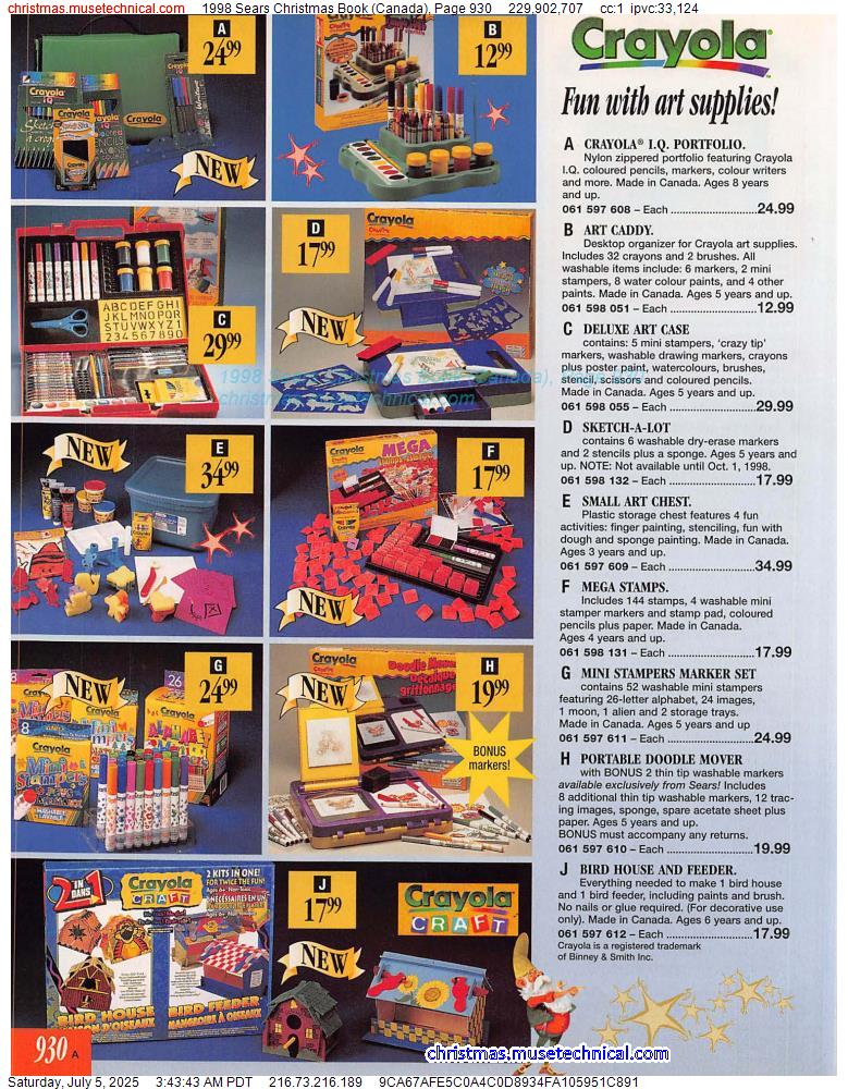 1998 Sears Christmas Book (Canada), Page 930