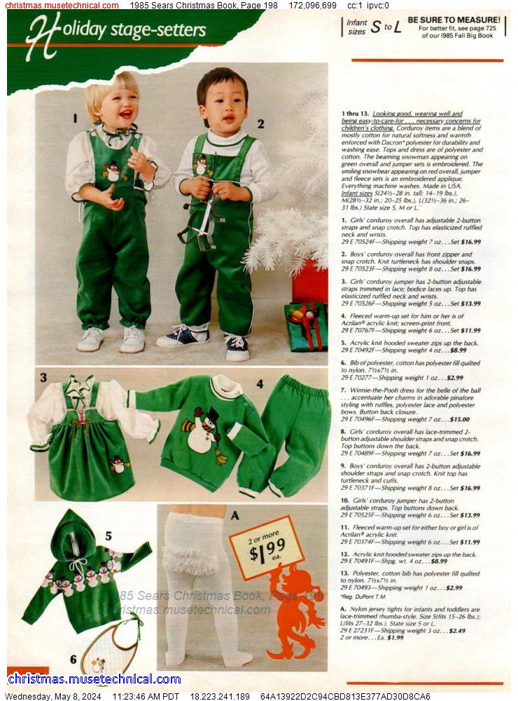 1985 Sears Christmas Book, Page 198