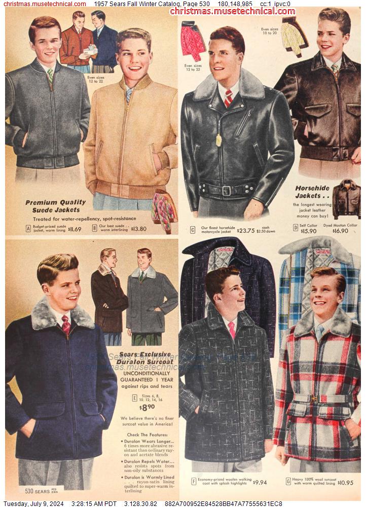 1957 Sears Fall Winter Catalog, Page 530