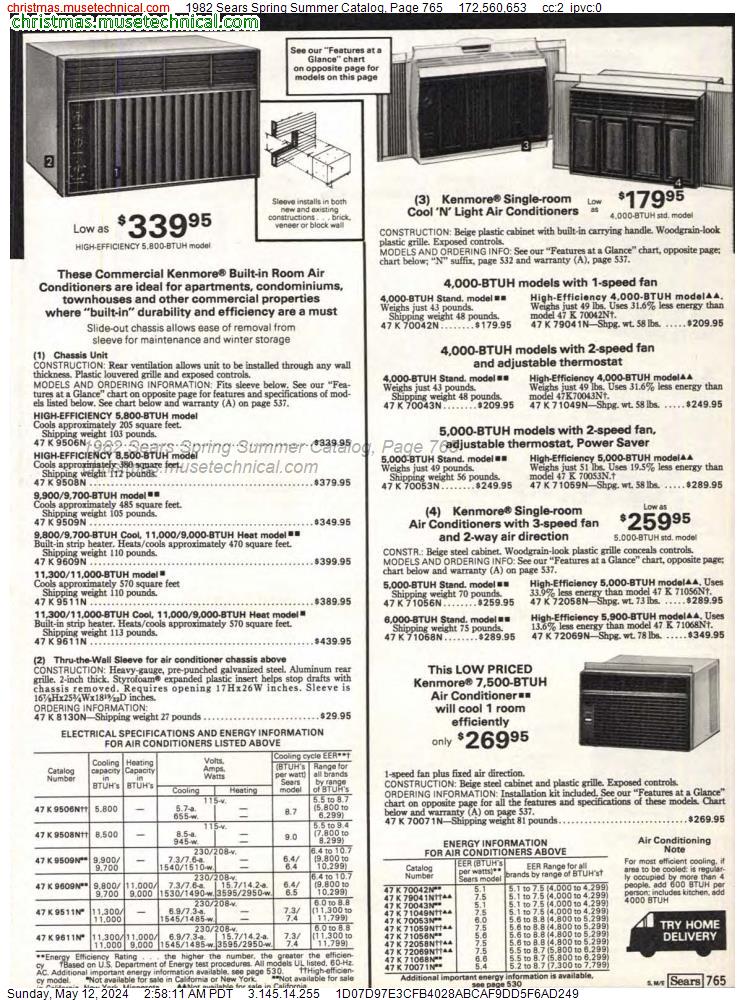 1982 Sears Spring Summer Catalog, Page 765