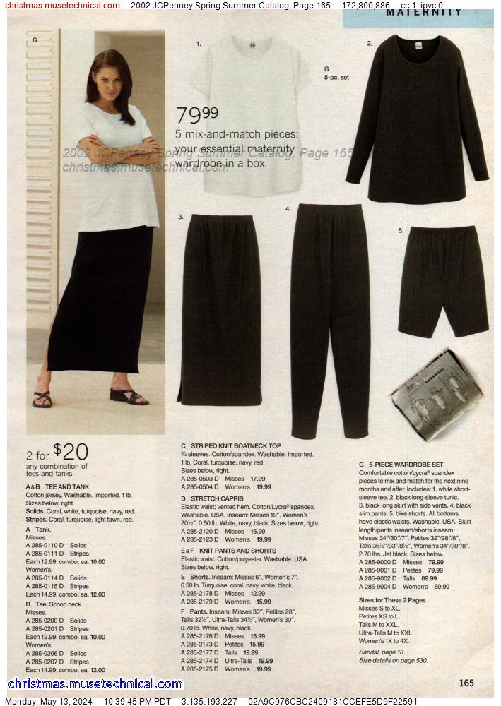 2002 JCPenney Spring Summer Catalog, Page 165