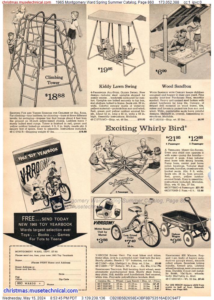 1965 Montgomery Ward Spring Summer Catalog, Page 860