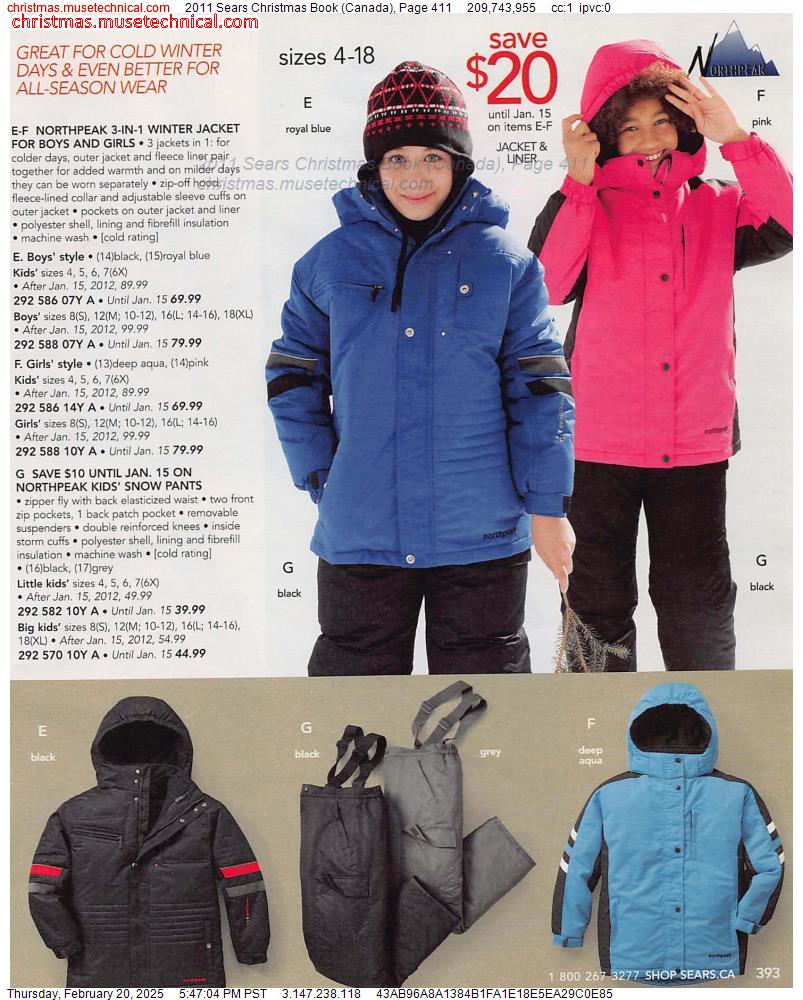 2011 Sears Christmas Book (Canada), Page 411