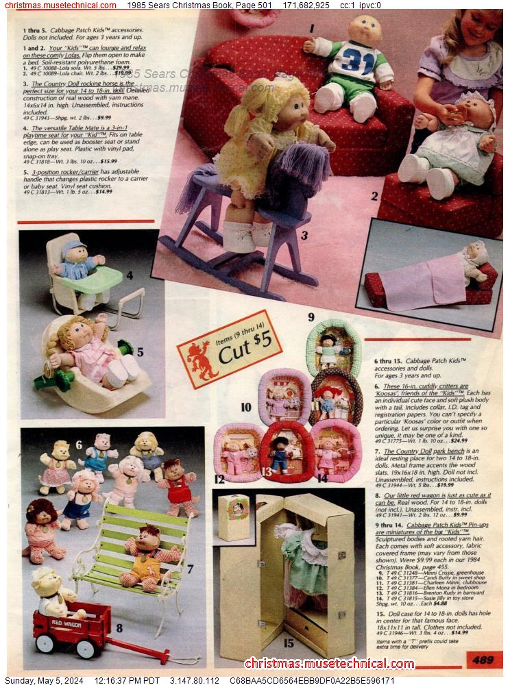 1985 Sears Christmas Book, Page 501