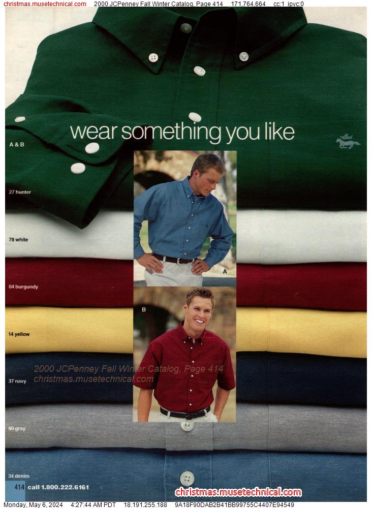 2000 JCPenney Fall Winter Catalog, Page 414