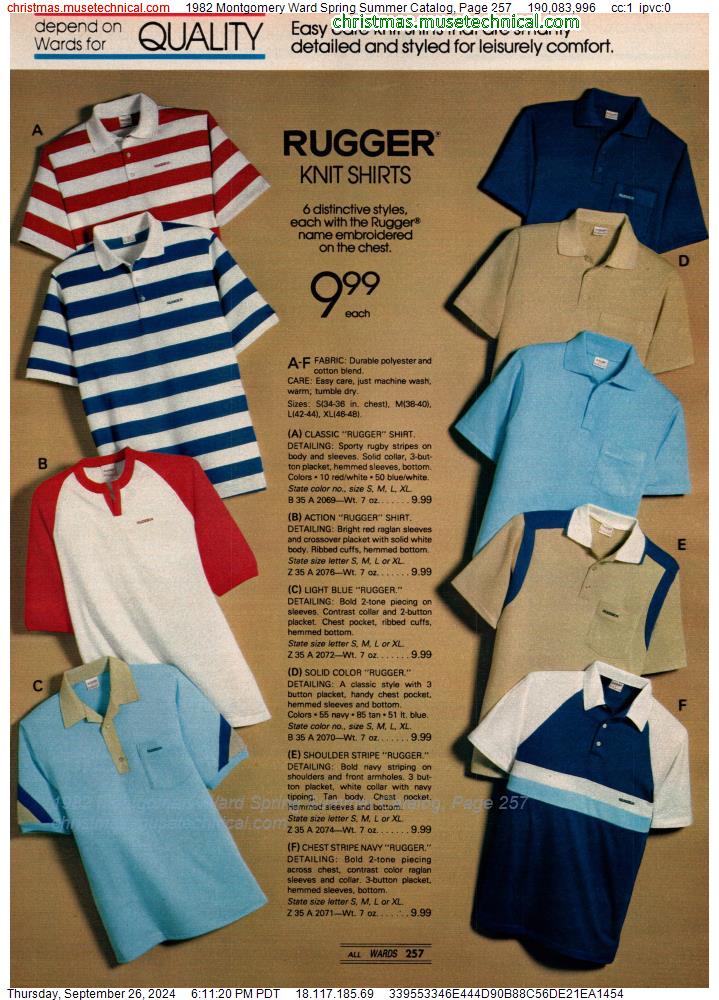 1982 Montgomery Ward Spring Summer Catalog, Page 257