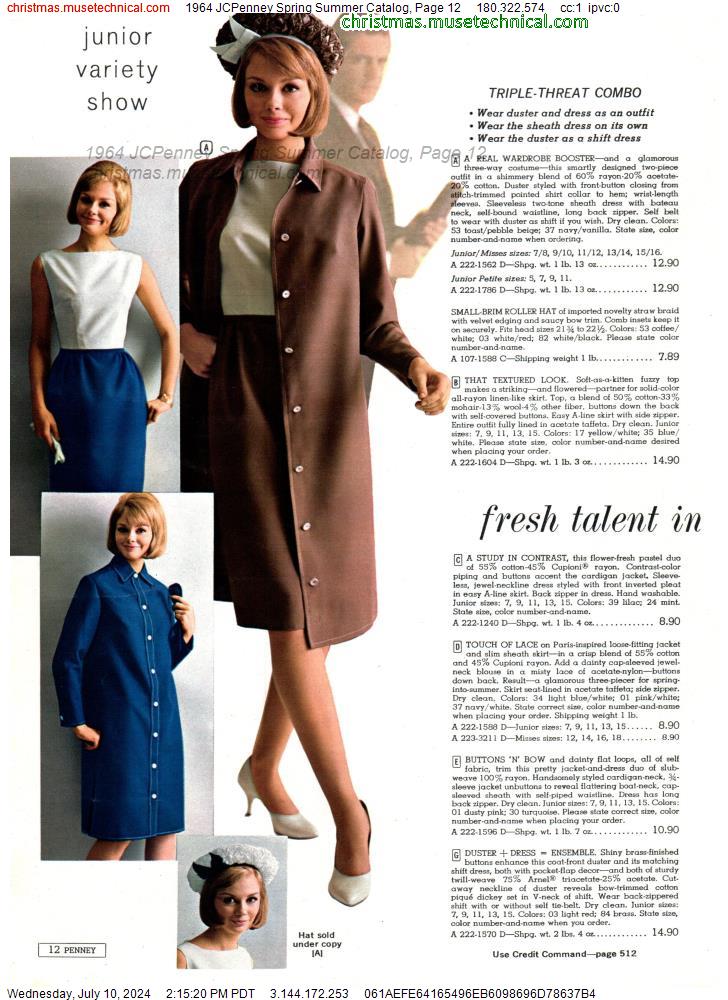 1964 JCPenney Spring Summer Catalog, Page 12