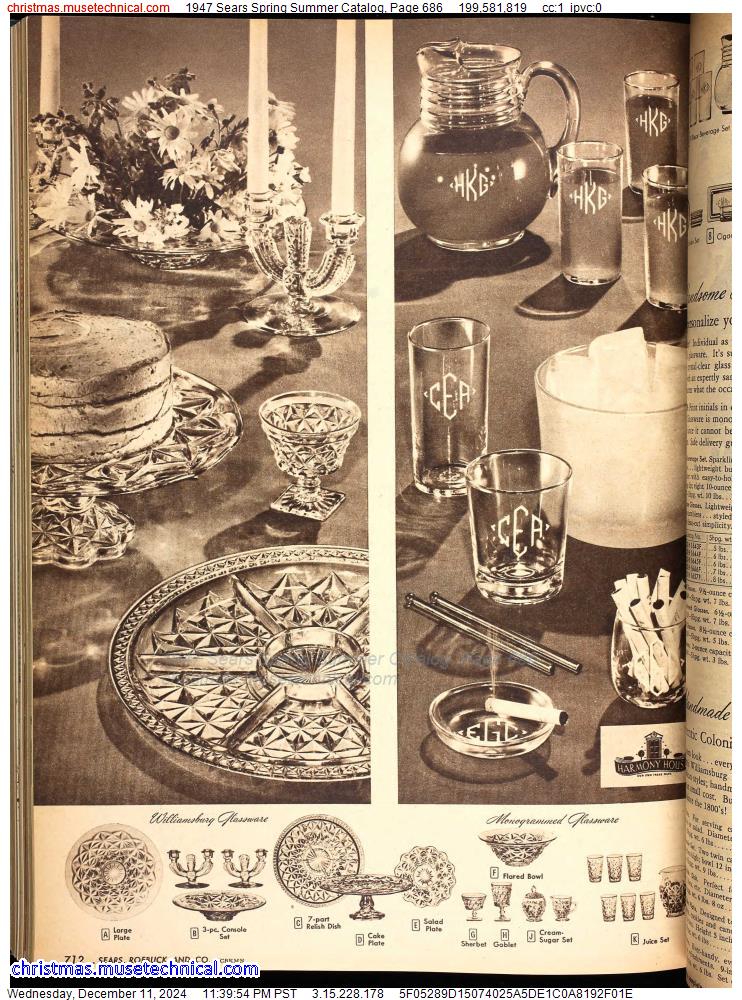 1947 Sears Spring Summer Catalog, Page 686