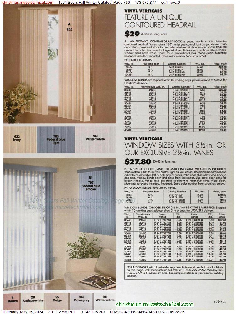 1991 Sears Fall Winter Catalog, Page 760