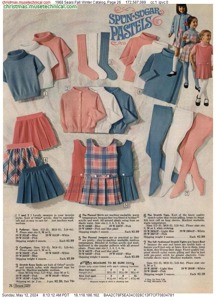 1968 Sears Fall Winter Catalog, Page 26
