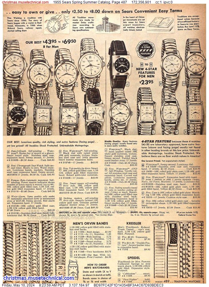 1955 Sears Spring Summer Catalog, Page 487