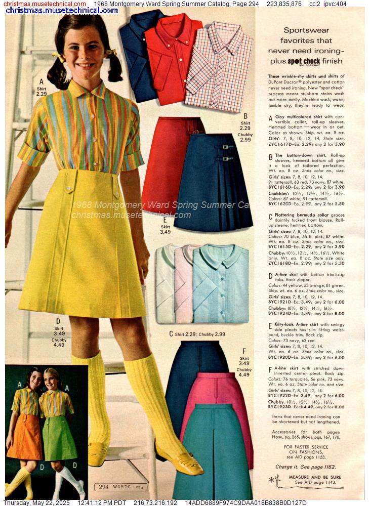 1968 Montgomery Ward Spring Summer Catalog, Page 294