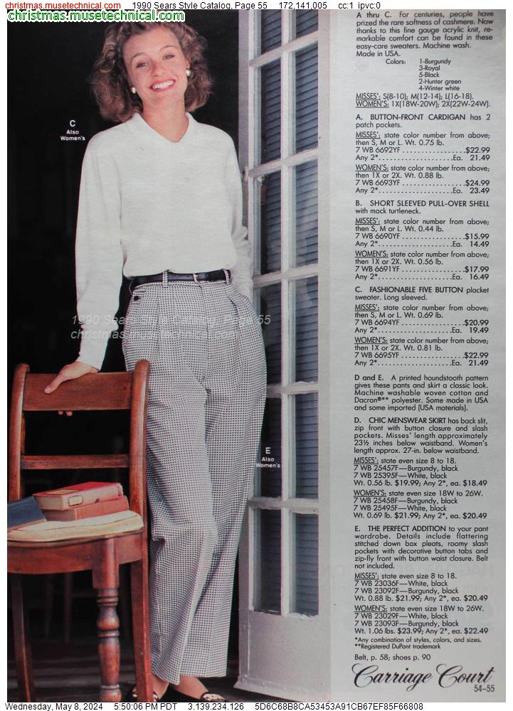 1990 Sears Style Catalog, Page 55