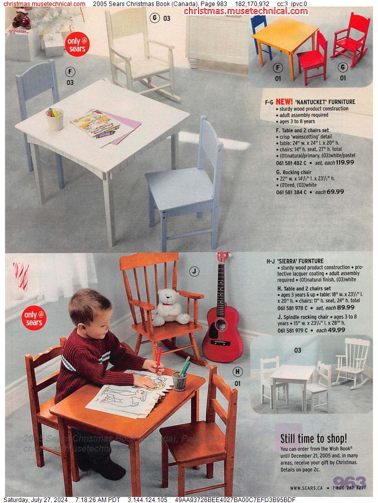 2005 Sears Christmas Book (Canada), Page 983