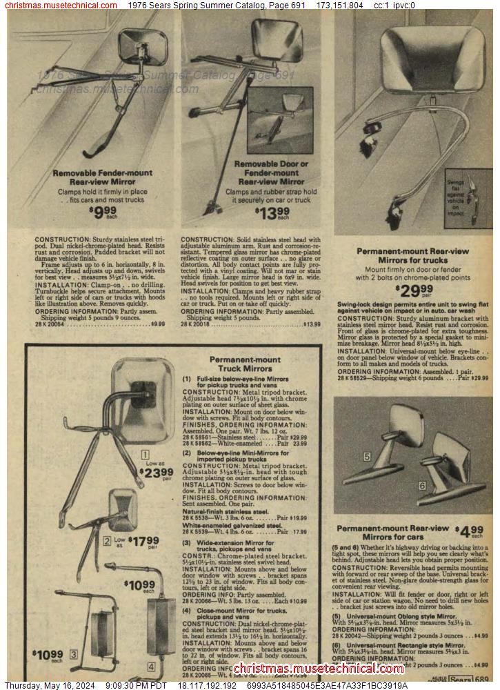 1976 Sears Spring Summer Catalog, Page 691