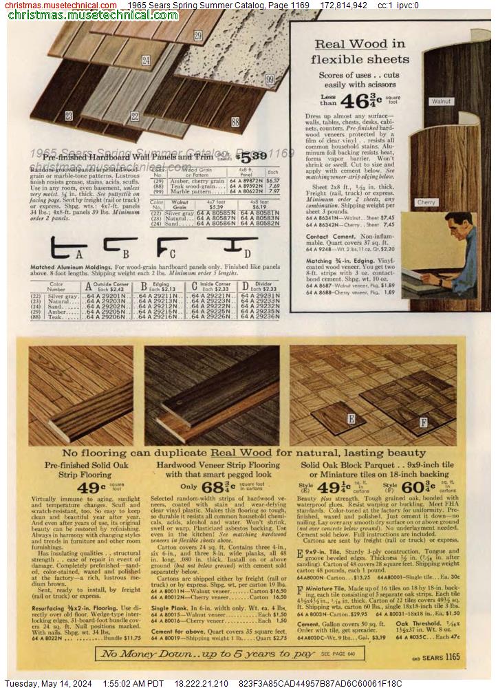 1965 Sears Spring Summer Catalog, Page 1169