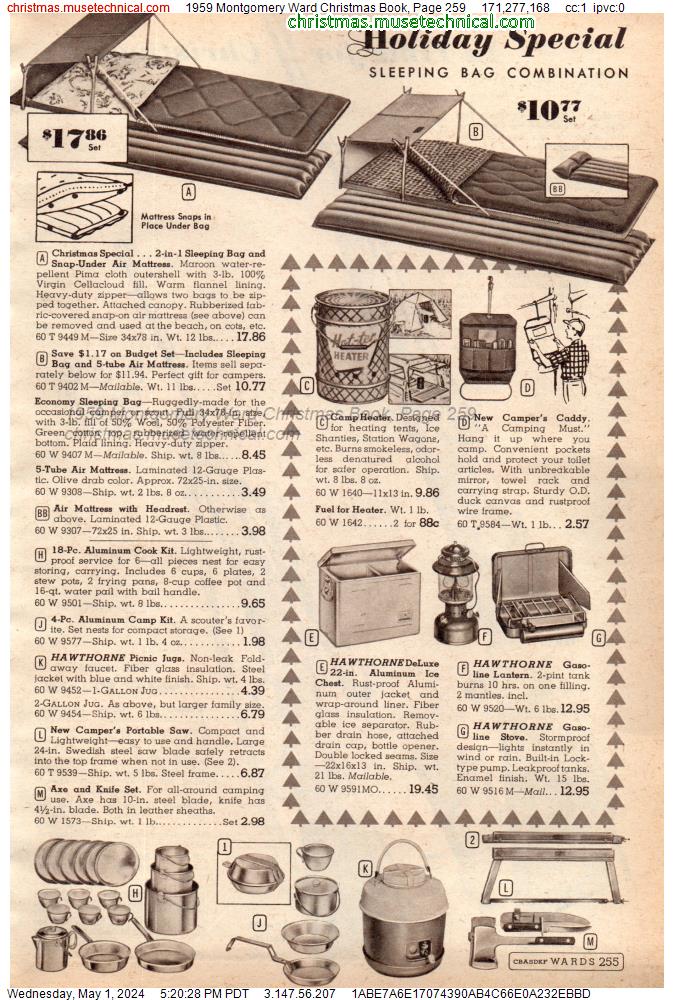 1959 Montgomery Ward Christmas Book, Page 259