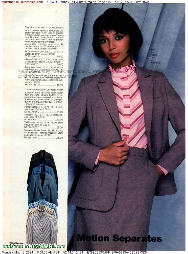 1984 JCPenney Fall Winter Catalog, Page 110