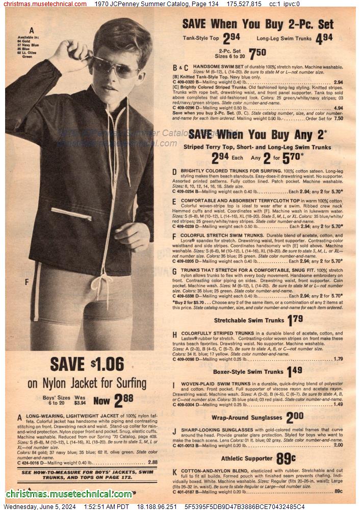 1970 JCPenney Summer Catalog, Page 134