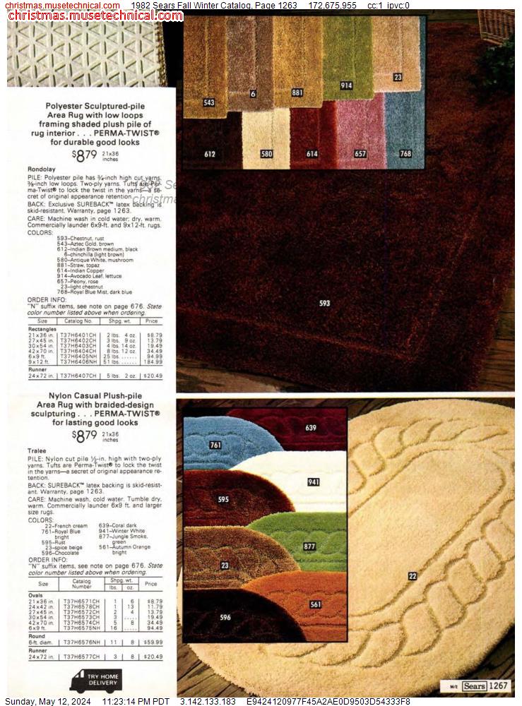 1982 Sears Fall Winter Catalog, Page 1263