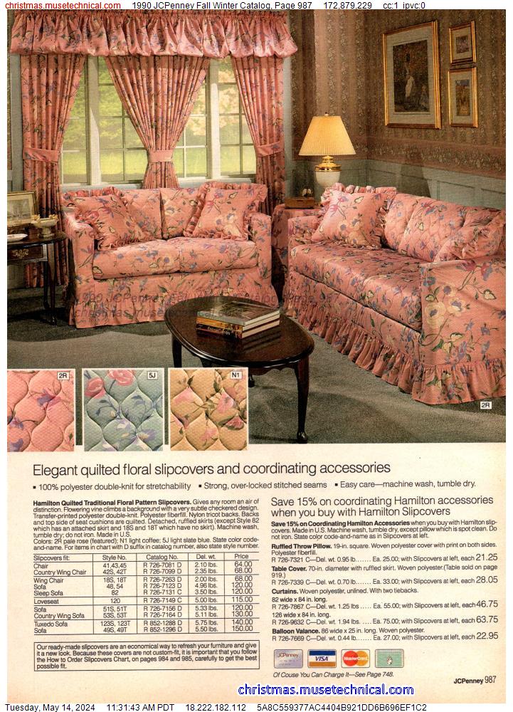 1990 JCPenney Fall Winter Catalog, Page 987