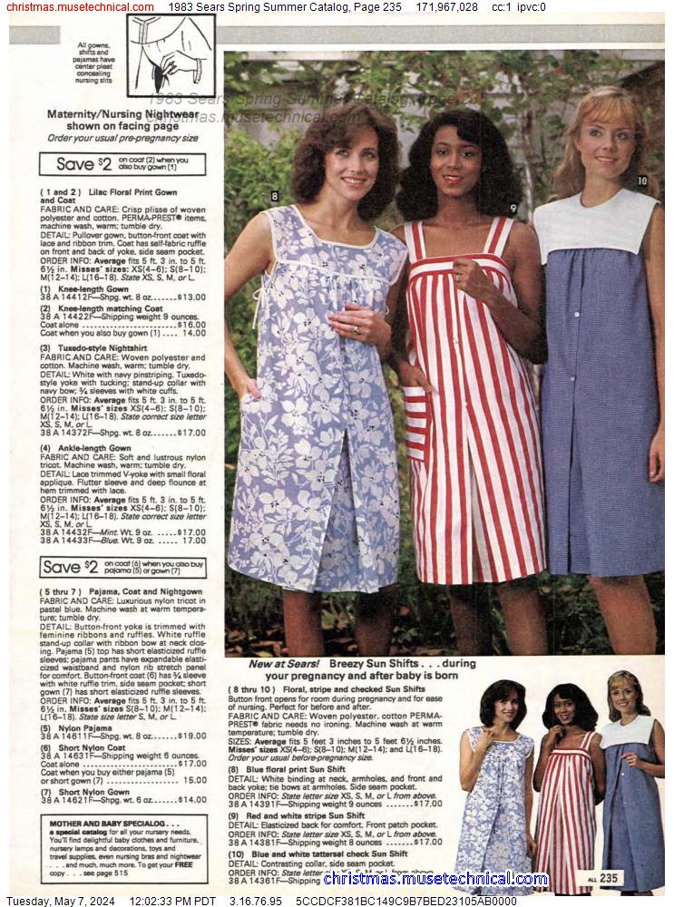 1983 Sears Spring Summer Catalog, Page 235