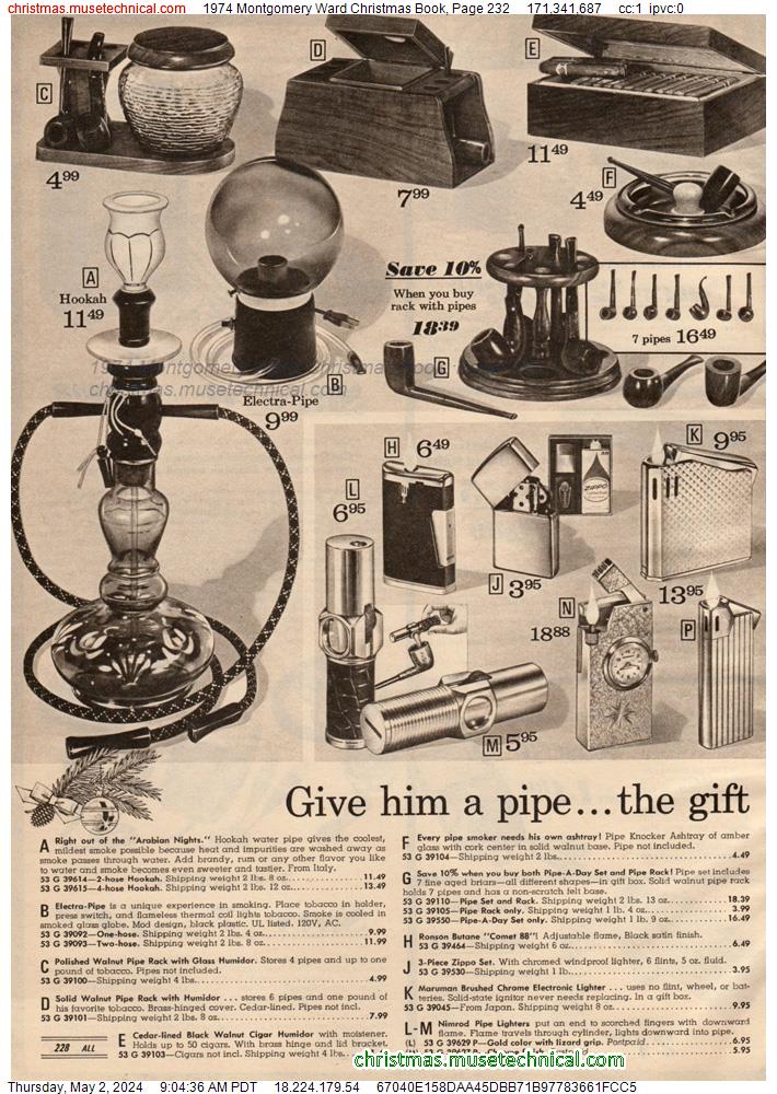 1974 Montgomery Ward Christmas Book, Page 232
