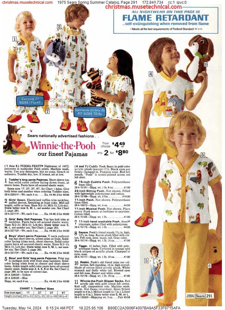 1975 Sears Spring Summer Catalog, Page 291