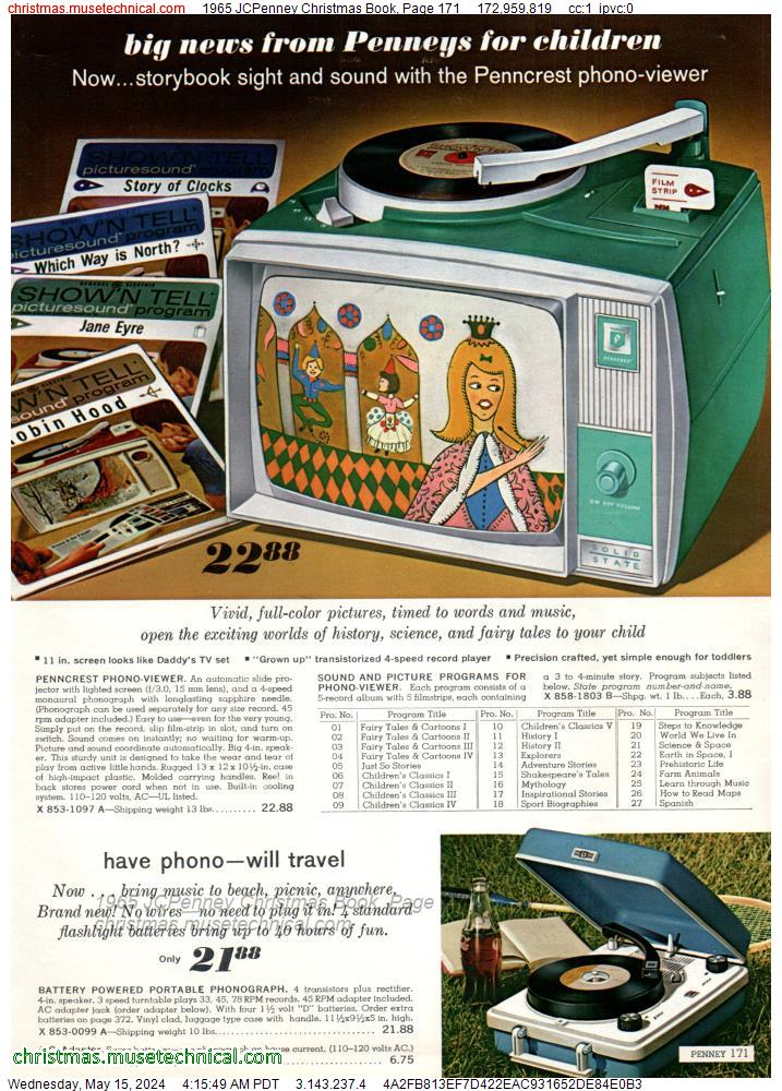 1965 JCPenney Christmas Book, Page 171