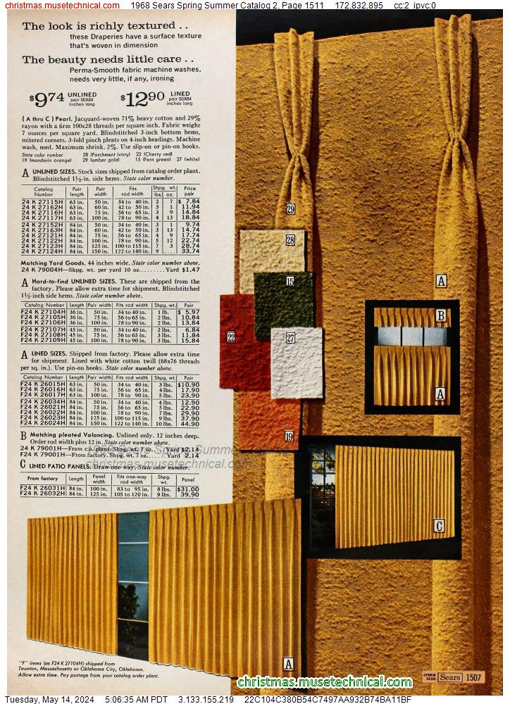 1968 Sears Spring Summer Catalog 2, Page 1511