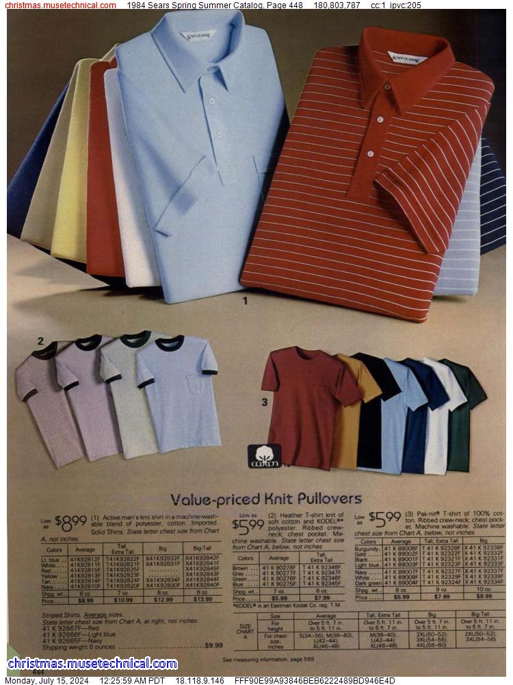 1984 Sears Spring Summer Catalog, Page 448