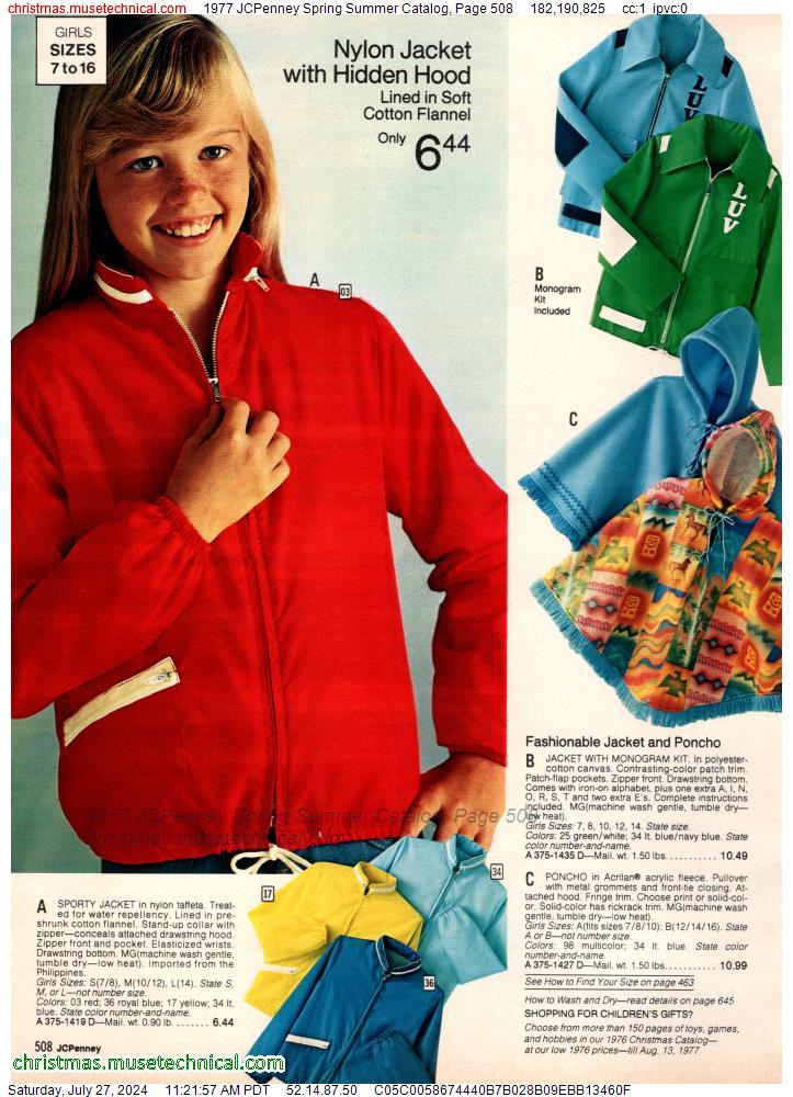 1977 JCPenney Spring Summer Catalog, Page 508