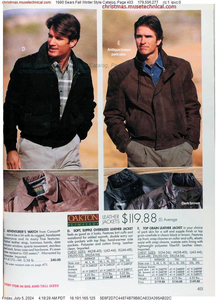 1990 Sears Fall Winter Style Catalog, Page 403
