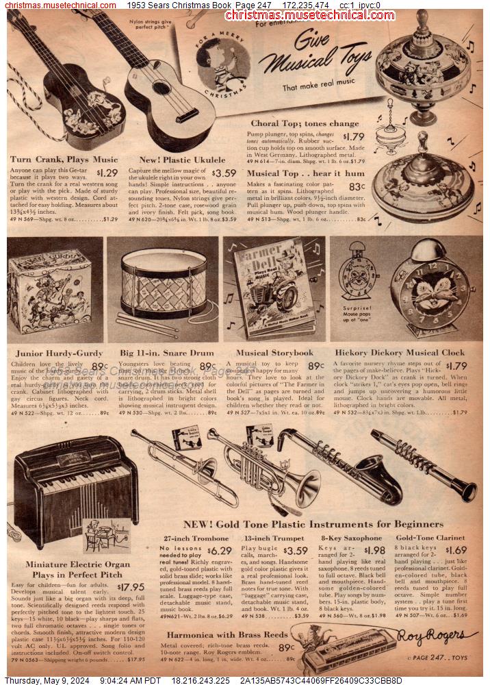 1953 Sears Christmas Book, Page 247
