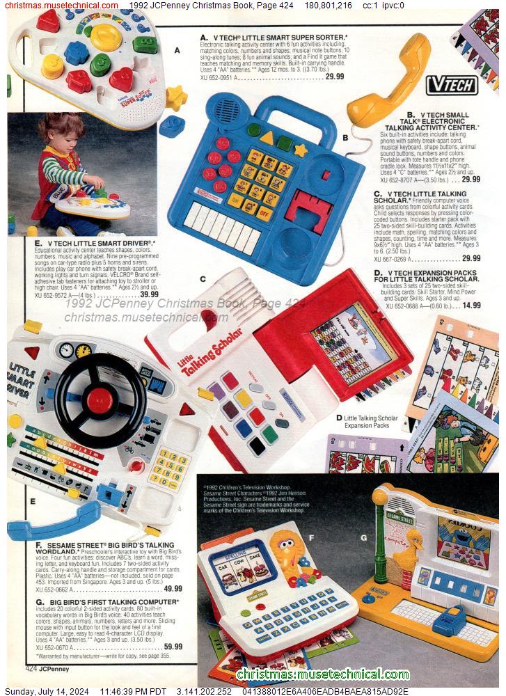 1992 JCPenney Christmas Book, Page 424