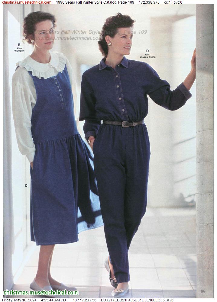 1990 Sears Fall Winter Style Catalog, Page 109