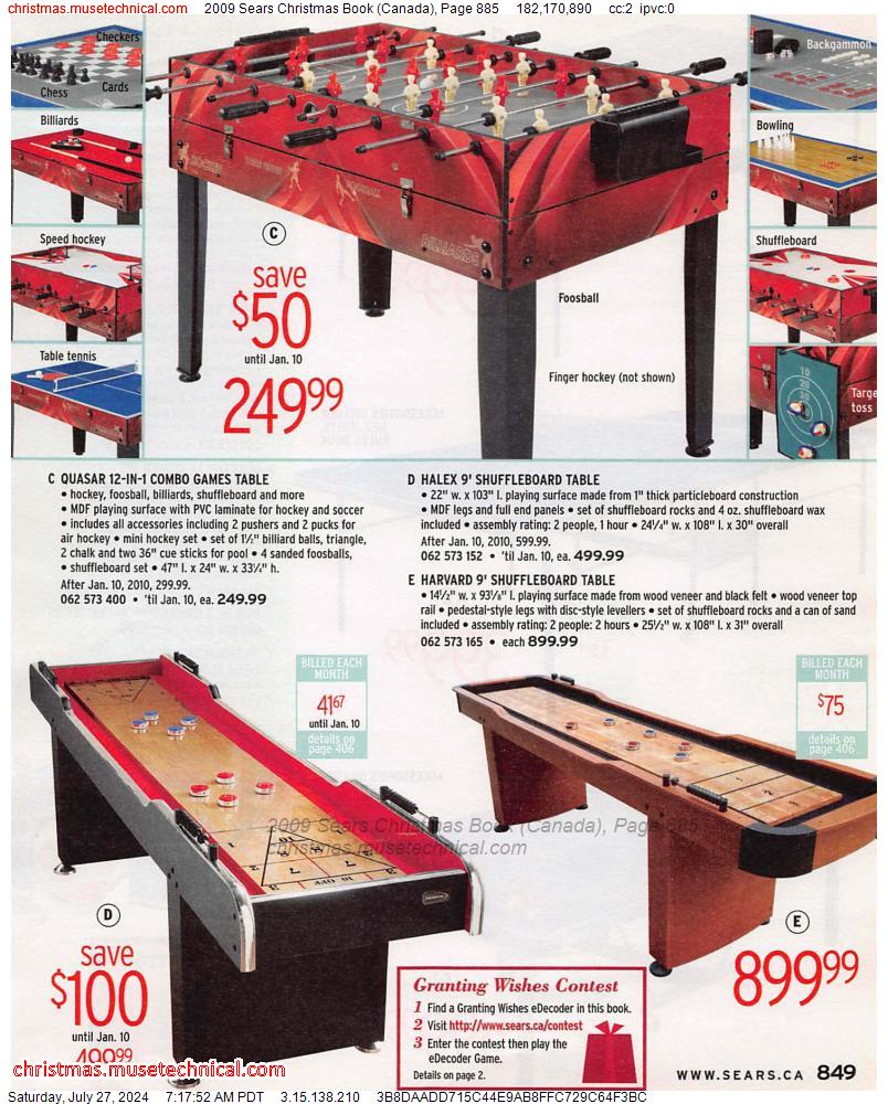 2009 Sears Christmas Book (Canada), Page 885
