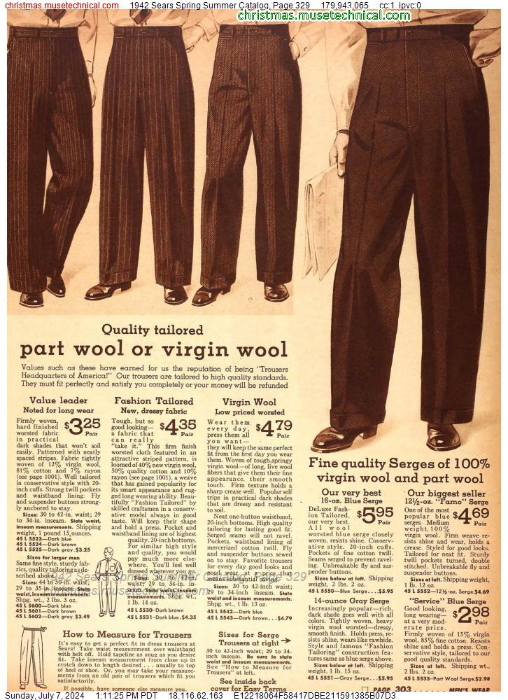 1942 Sears Spring Summer Catalog, Page 329