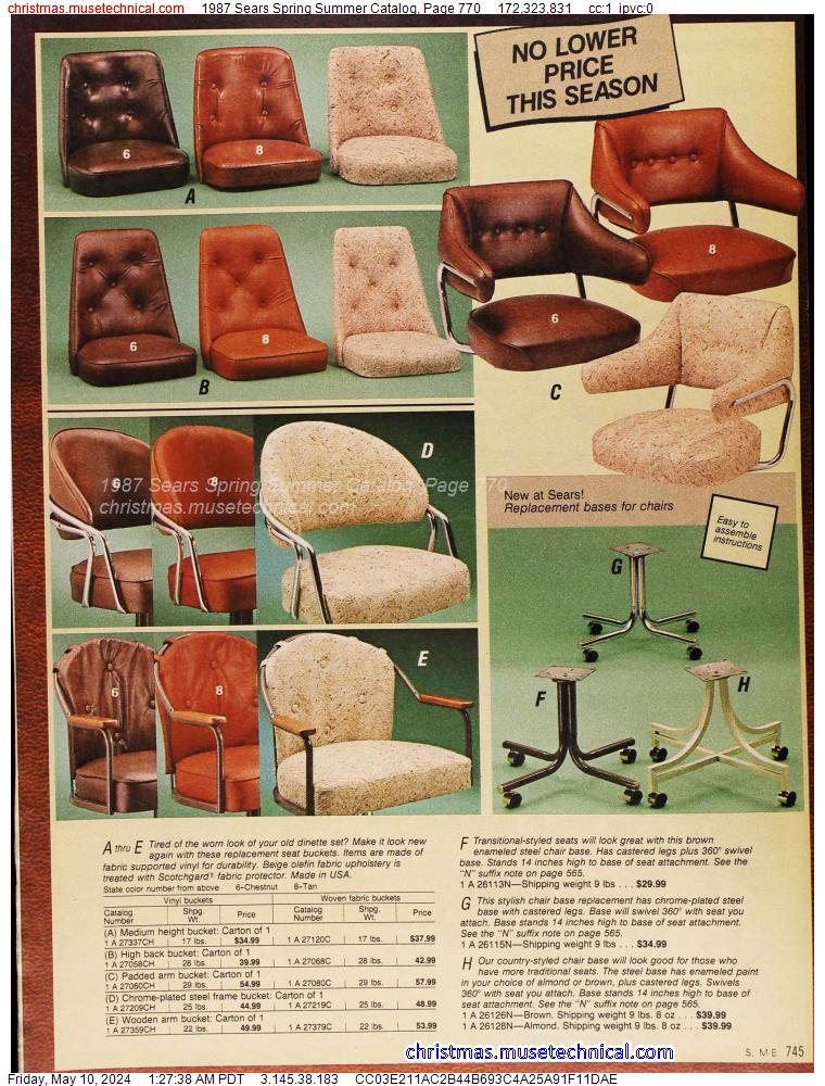 1987 Sears Spring Summer Catalog, Page 770