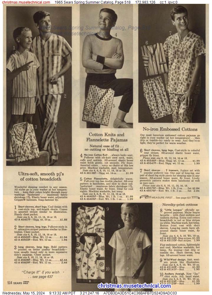 1965 Sears Spring Summer Catalog, Page 518