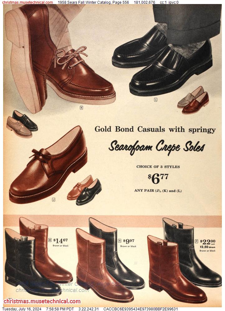 1958 Sears Fall Winter Catalog, Page 556