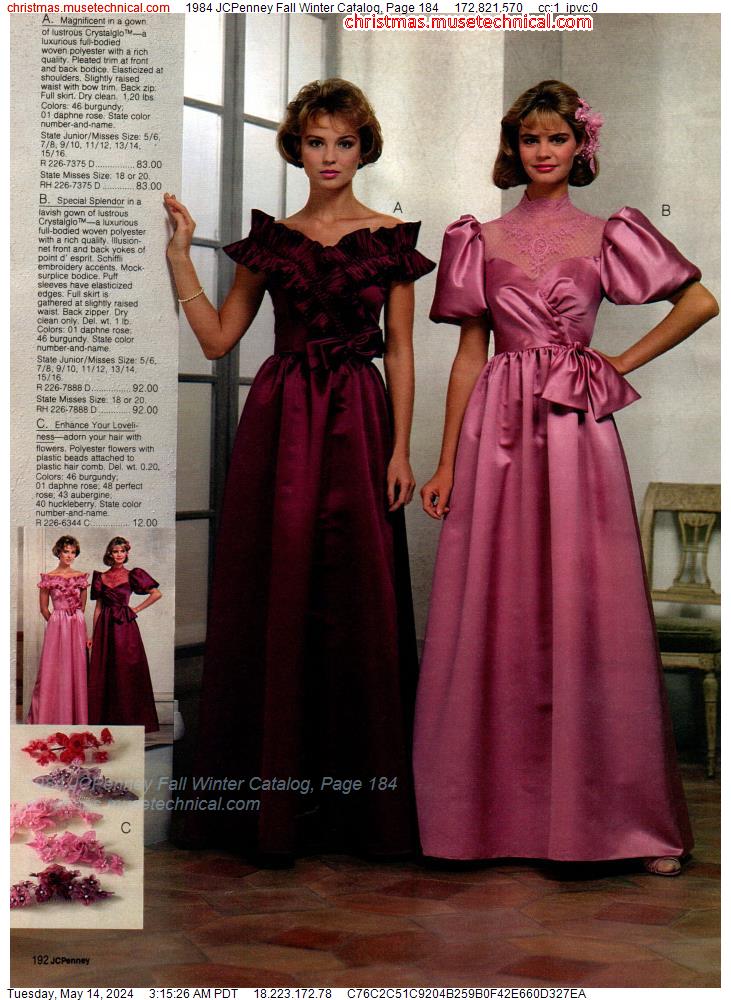 1984 JCPenney Fall Winter Catalog, Page 184