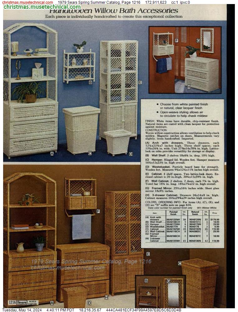 1979 Sears Spring Summer Catalog, Page 1216