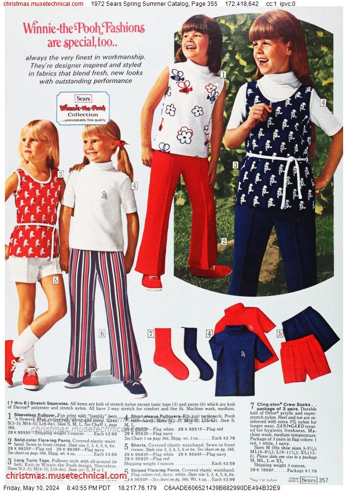 1972 Sears Spring Summer Catalog, Page 355