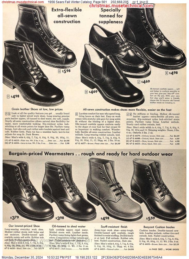 1956 Sears Fall Winter Catalog, Page 561